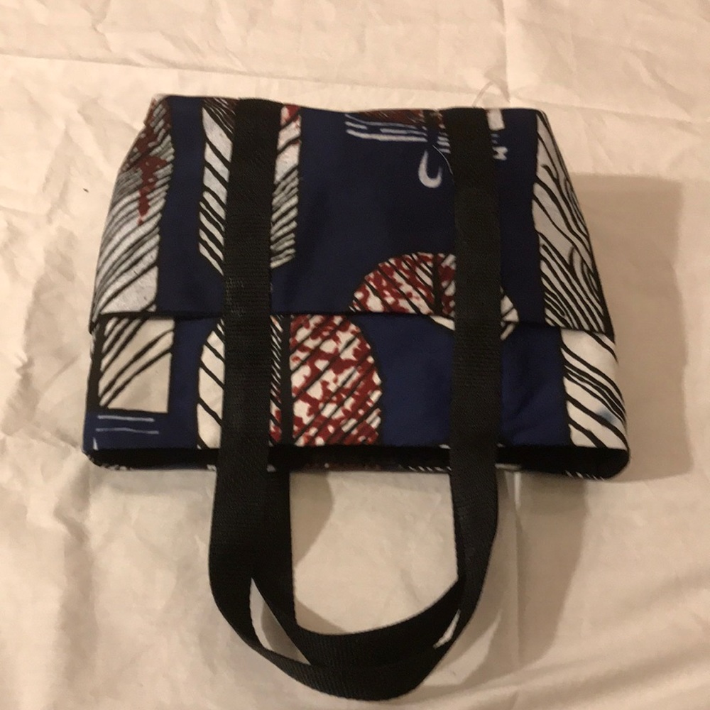Colorful African Print Tote Bag - Picture 2 of 3